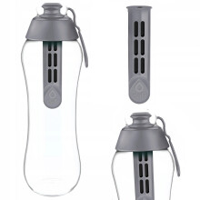 Grijze Dafi waterfilterfles 0,3 liter + filter