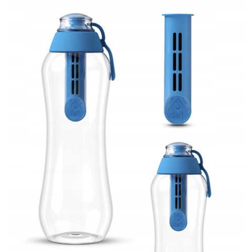 Blauwe Dafi waterfilterfles 0,5 liter + filter