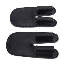 2 Stück Baseball-Fingerschutz 12,5 6,5 cm Schwarz 0,6 cm