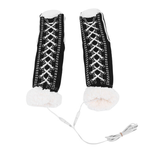 USB-heizbare Socken Modell Einheitsgröße Schwarz 45 cm 40-50