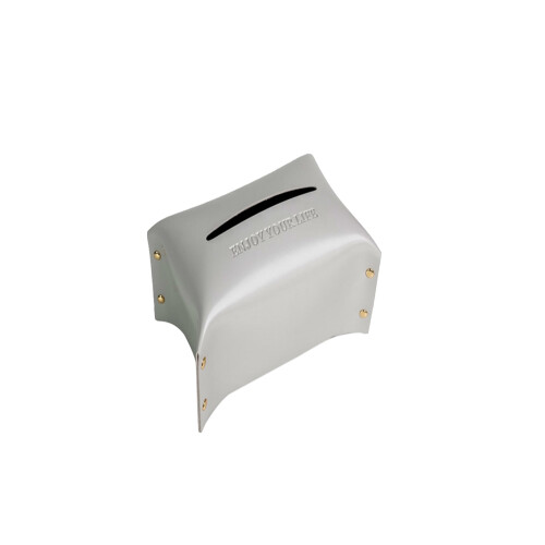 Nordic Style Faux Leather Tissue Box – Large Capacity