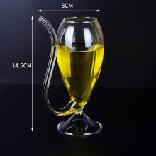 Verre à vin avec paille, résistant à la chaleur pour boissons chaudes