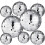 Hanging Mirror Disco Balls Silver 18 pcs 1.97in 2.36in 1