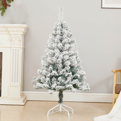 Kayannuo 60CM Flocked Christmas Tree with 200 Tips
