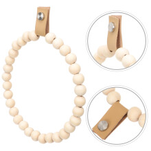 Porte-serviettes mural bohème en bois 19,5 cm