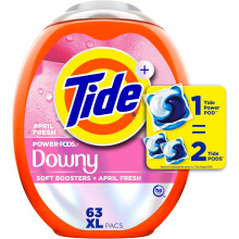 Capsule detergent de rufe Power PODs, 63 buc., Soft Boost