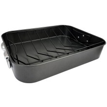 Gibson Home Top Roast 16" Non-Stick Roasting Pan with Rack