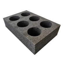 LOVIVER Takeout Cup Tray Foam Drink Holder 6 Holes