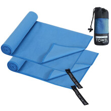 Microvezelhanddoeken, 2 stuks, sneldrogend, superabsorberend, 80x40 cm