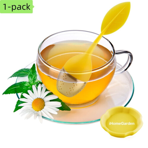 Silikon-Tee-Ei-Set mit Edelstahlfilter und