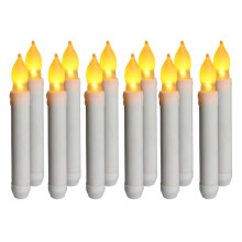 12 db-os LED gyertya, lángmentes, fehér