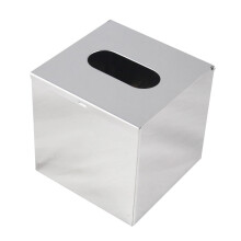 Boîte à mouchoirs en acier inoxydable avec couvercle étanche