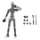 Titan13Actionfigur Clear3D-printet robot med flere led 1
