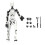 Titan13Actionfigur Hvit3D-printet robot med flere ledd 1