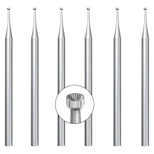 Fraises Ă godet rondes 1,2 mm, lot de 6