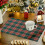 Kerst placemats met ruitjespatroon, hittebestendig 1