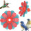 Vankin hummingbird feeder replacement flowers 30-pack 1