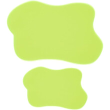 Acrylic Cloud-Shaped Coasters 2 Sizes Green Yellow