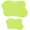 Acrylic Cloud-Shaped Coasters 2 Sizes Green Yellow 1