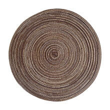 Round Placemats 38cm Woven Polypropylene Non-Slip Washable