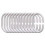 Shower Curtain Rings Clear Plastic O-Shaped 12 Pack 1