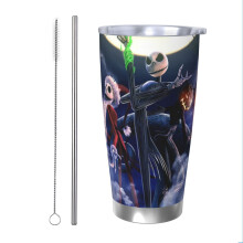Vaso térmico de acero inoxidable de Pesadilla antes de Navidad de 591 ml (20 oz)
