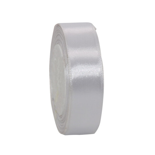 Silk Satin Ribbon 25 Yards per Roll 5 cm Width White