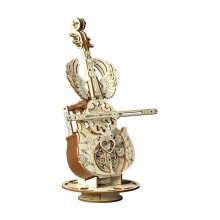 Dřevěná hrací skříňka na violoncello3D puzzle