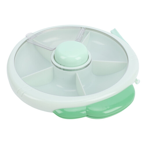 Snackbehälter Spinner 5-Fächer 20 cm Grün
