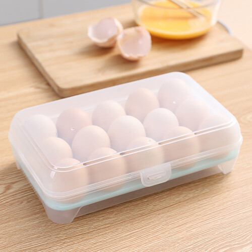 Meiiso fridge egg holder clear plastic 12-egg capacity