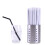 Black plastic flexible drinking straws 400 pcs 0.23mm 1