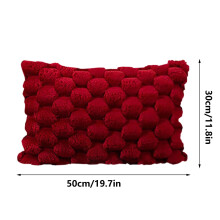 Zamatový obliečka na bedrový vankúš 30x50 cm jednofarebný