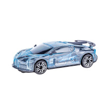 Muzikale speelgoedauto met lichtjes, op batterijen, 15,7 x 5,7 x 7,7 cm