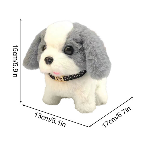 Interactief robotpuppy-speelgoed dat loopt, blaft en kwispelt.