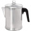Cafetera de aluminio para estufa, 9 tazas, color plata. 1
