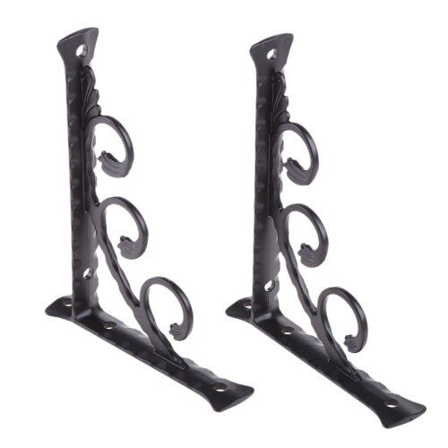 Triangulära hyllkonsoler i aluminium – 2-pack