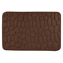 Tapis de sol de salle de bain en coton doux, absorbant et antidérapant