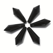 20 ks 8x20mm sklenené korálky v tvare kvapky vody s horizontálnym otvorom