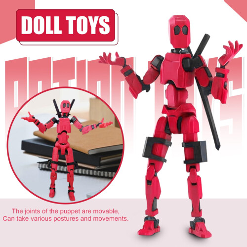 Figura de ação colecionável do robô Titan T-13, 13,5 cm (5,3 polegadas)