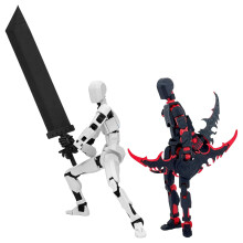 T13 Actiefiguur 3D-geprint, beweegbaar met