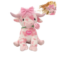 Rosa Kuh-Plüschtier, Kawaii-Valentinstagsgeschenk, 30 cm