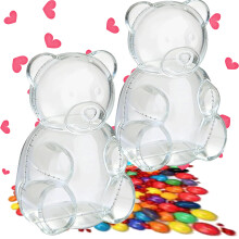 Envase de plástico transparente para ositos de goma de 40 cm (16 pulgadas)