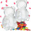 Gummybeerverpakking, transparant plastic, 40 cm 1