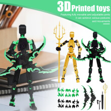 T13 Actiefiguurset Titan13Robot 3D-geprinte beweegbare robot