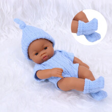 Black Baby Doll 7 in, Soft PVC Toy for Ages 3+