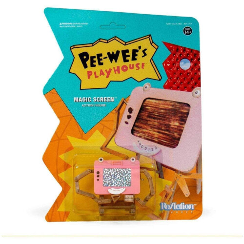 Pee-wees Playhouse Magische Scherm Reactiefiguur Verzamelobject Retro Super7