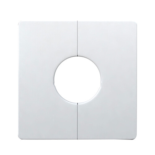 ABS wandgesplitste flensafdekking – 86 mm vierkant