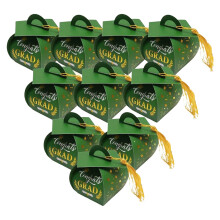 Inpakpapier voor snoep in de vorm van een afstudeerhoed.