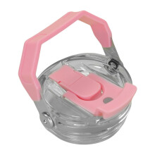 Tampa de plástico para copo térmico com alça e canudo retrátil para 30 oz (aproximadamente 887 ml).