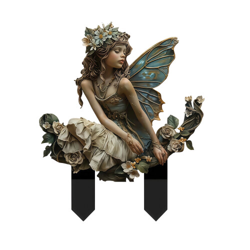Acryl-Gartenstecker, Feen-Kolibri, 1 Stück